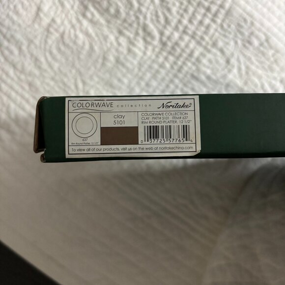 Noritake Colorwave Chocolate 12" Round Platter BRAND NEW IN BOX - Picture 7 of 7